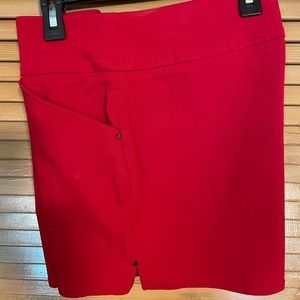 INC International Concepts Women's Pull-On Shorts Red Size: 10